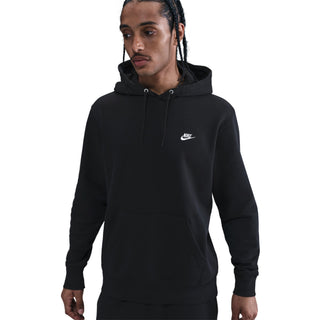 MEN'S NIKE CLUB FLEECE PULL-OVER HOODIE "BLACK/WHITE" FN3859-010