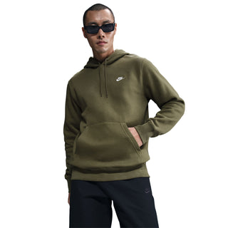 MEN'S NIKE CLUB FLEECE PULLOVER HOODIE "OLIVE" FN3859-222