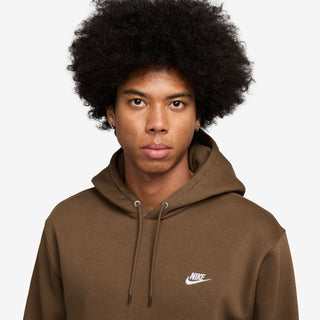 MEN'S NIKE CLUB FLEECE PULLOVER HOODIE "BROWN" FN3859-235