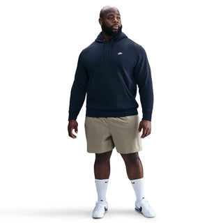 MEN NIKE CLUB PULLOVER FLEECE HOODIE NAVY FN3859-451