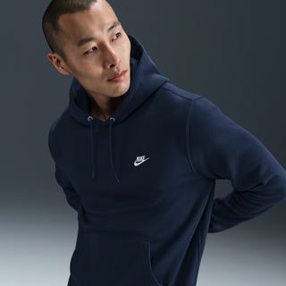 MEN NIKE CLUB PULLOVER FLEECE HOODIE NAVY FN3859-451