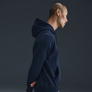 MEN NIKE CLUB PULLOVER FLEECE HOODIE NAVY FN3859-451