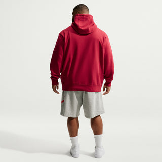 MEN NIKE CLUB FLEECE PULLOVER HOODE TOUGH RED FN3859-608