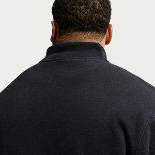 MEN'S NIKE SPORTSWEAR CLUB 1/2 -ZIP FLEECE TOP " BLACK/BLACK-WHITE" FN3864-010