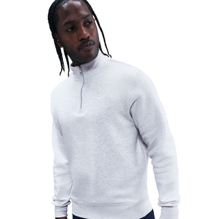 MEN'S NIKE 1/2 ZIP FLEECE PULLOVER BIRCH HEATHER FN3864-051