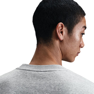 MEN'S NIKE CLUB FLEECE CREWNECK "DK GREY HEATHER/WHITE" FN3886-063