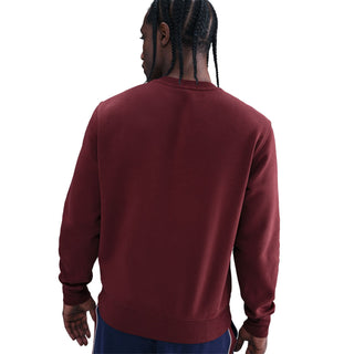 MEN'S NIKE CLUB FLEECE CREW NECK "DARK TEAM RED/WHITE" FN3886-619
