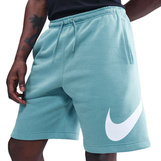 MEN'S NIKE CLUB FLEECE SWOOSH SHORTS "DENIM TURQUOISE/WHITE" FN3906-464