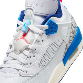 MEN'S AIR JORDAN SPIZIKE LOW " WHITE/BLUE VOIRD/ HOT LAVA" FQ1759-110