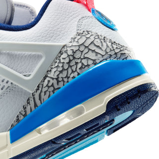 MEN'S AIR JORDAN SPIZIKE LOW " WHITE/BLUE VOIRD/ HOT LAVA" FQ1759-110