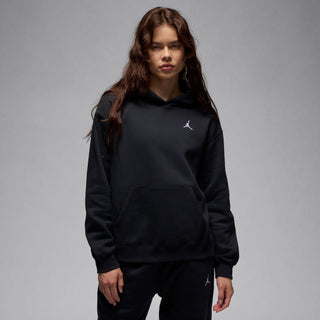 WOMEN'S JORDAN BROOKLYN FLEECE PULLOVER HOODIE "BLACK/WHITE" FV7071-010
