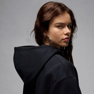 WOMEN'S JORDAN BROOKLYN FLEECE PULLOVER HOODIE "BLACK/WHITE" FV7071-010