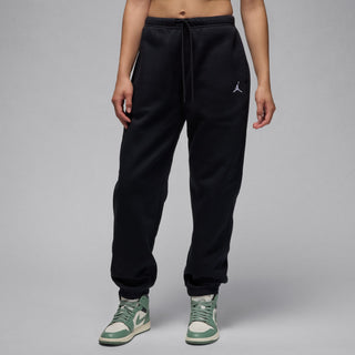 WOMENS AIR JORDAN BROOKLYN FLEECE SWEATPANTS "BLACK/WHITE" FV7077-010