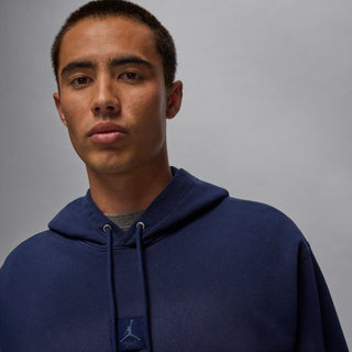 MEN'S JORDAN FLIGHT FLEECE PULLOVER HOODIE "MIDNIGHT NAVY" FV7249-410