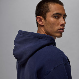 MEN'S JORDAN FLIGHT FLEECE PULLOVER HOODIE "MIDNIGHT NAVY" FV7249-410