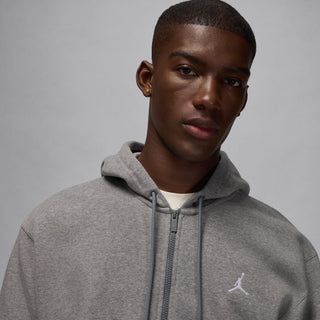 Air Jordan Brooklyn Fleece Men's Grey Full-zip Hoodie FV7289-091