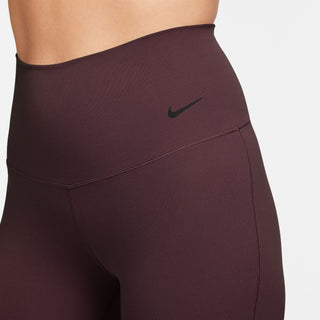 WOMEN'S NIKE ZENVY HIGH WAISTED FLARED LEGGINS "BURGUNDY RUSH/BLACK" FV7921-652