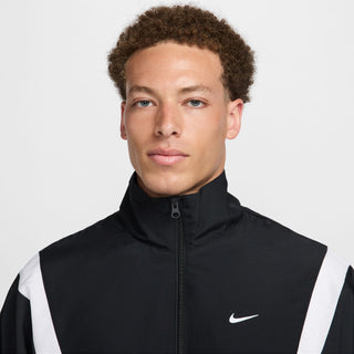 MEN'S NIKE ICON WOVEN BASKETBALL JACKET 'BLACK/WHITE'FZ0248-010