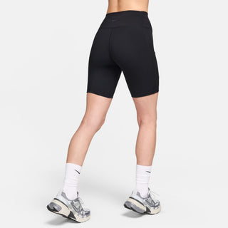 WOMEN'S NIKE ONE HIGH-WAISTED BIKER SHORTS WITH POCKETS "BLACK" FZ6758-010