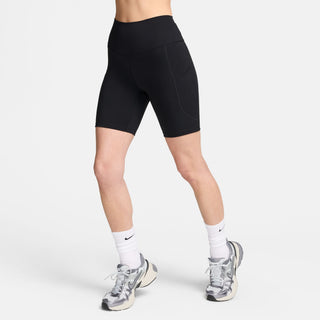 WOMEN'S NIKE ONE HIGH-WAISTED BIKER SHORTS WITH POCKETS "BLACK" FZ6758-010