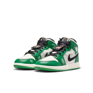 (GS) AIR JORDAN 1 MID SE 'PINE GREEN/SAIL' HF3200-300