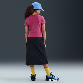 KIDS NIKE SPORTSWEAR CROPPED TEE 'SWEET BEET' HF7010-634