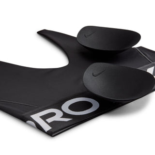 WOMEN'S NIKE PRO INDY PLUNGE MEDIUM SUPPORT SPORTS BRA 'BLACK/WHITE'HF7324-010