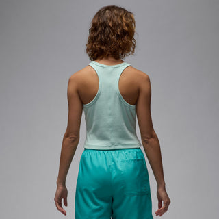 WOMEN'S JORDAN ESSENTIAL RIB CROP TANK 'SEAFOAM' HF9474-357