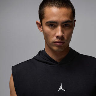 MEN'S JORDAN SPORT CROSSOVER DRI-FIT SLEEVELESS PULLOVER HOODIE "BLACK/WHITE" HF9938-010