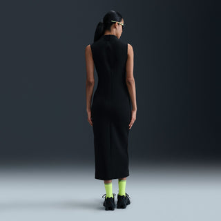 WOMEN'S NIKE SPORTSWEAR TECH FLEECE SLIM MAXI TANK DRESS "BLACK" HJ1385-010
