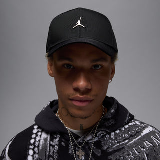 JORDAN RISE STRUCTURED METAL JUMPMAN HAT 'BLACK/WHITE' HM5750-010