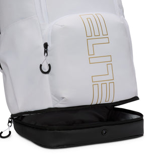 NIKE VARSITY ELITE BAG "WHITE METALLIC GOLD" HM9965-100