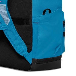 NIKE VARSITY ELITE BACKPACK 32L "LT CURRENT BLUE/BLACK/LASER FUCHSIA" HM9965-418