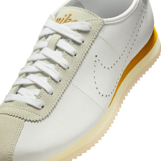 WOMEN'S NIKE CORTEZ LEATHER "WHITE & LIGHT BONE" HQ1841-100