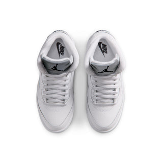 (PS) AIR JORDAN 5 RETRO "WHITE METALLIC SILVER" HQ7979-103