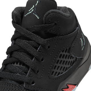 TD KID'S JORDAN 5 HALLOWEEN LACK/BLACK-PICANTE RED-GLOW N THE DARK HQ7981-001