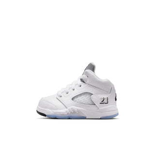 (TD) AIR JORDAN 5 RETRO "WHITE METALLIC SILVER" HQ7981-103