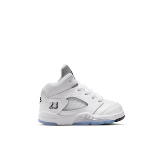 (TD) AIR JORDAN 5 RETRO "WHITE METALLIC SILVER" HQ7981-103