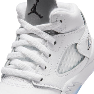 (TD) AIR JORDAN 5 RETRO "WHITE METALLIC SILVER" HQ7981-103