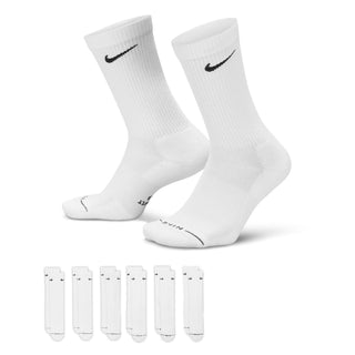 NIKE EVERYDAY ELEVATED MULTI SOCK 6PACK WHITE HQ8021-901