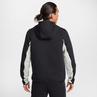 MEN'S NIKE TECH FULL-ZIP HOODIE "BLACK/DK GREY HEATHER/BLACK" HV0949-011
