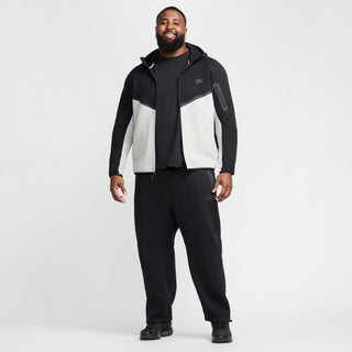 MEN'S NIKE TECH FULL-ZIP HOODIE "BLACK/DK GREY HEATHER/BLACK" HV0949-011