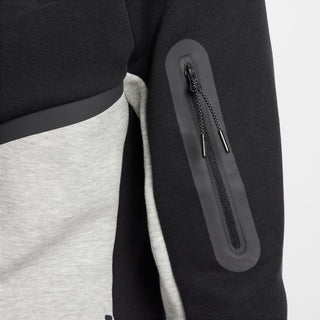 MEN'S NIKE TECH FULL-ZIP HOODIE "BLACK/DK GREY HEATHER/BLACK" HV0949-011