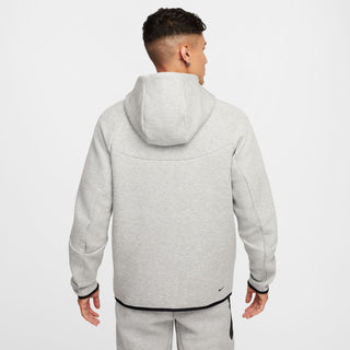MEN'S NIKE TECH ZIP-UP HOODIE "DK GREY HEATHER/BLACK" HV0949-063