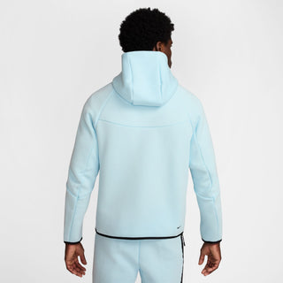 SWEAT À CAPUCHE NIKE TECH WINDRUNNER À ZIP INTÉGRAL POUR HOMMES BLEU GLACIER/NOIR HV0949-474