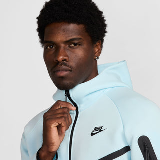 SWEAT À CAPUCHE NIKE TECH WINDRUNNER À ZIP INTÉGRAL POUR HOMMES BLEU GLACIER/NOIR HV0949-474