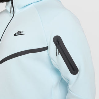 SWEAT À CAPUCHE NIKE TECH WINDRUNNER À ZIP INTÉGRAL POUR HOMMES BLEU GLACIER/NOIR HV0949-474