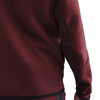NIKE MEN'S TECH FULL ZIP HOODIE "DARK TEAM RED/BURGUNDY" HV0949-619