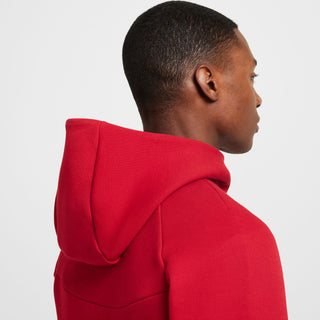 NIKE MEN'S TECH FULL ZIP HOODIE 'GYM RED/BLACK' HV0949-687