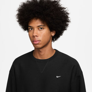 MEN'S NIKE SOLO SWOOSH FLEECE CREW "BLACK" HV1086-010